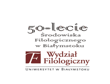 Tablet Screenshot of filologia.uwb.edu.pl