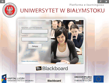 Tablet Screenshot of blackboard.uwb.edu.pl