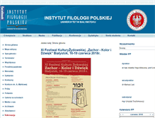 Tablet Screenshot of ifp.uwb.edu.pl