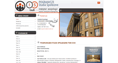 Desktop Screenshot of pogranicze.soc.uwb.edu.pl