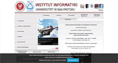 Desktop Screenshot of ii.uwb.edu.pl
