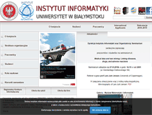 Tablet Screenshot of ii.uwb.edu.pl