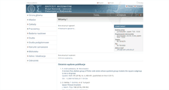 Desktop Screenshot of math.uwb.edu.pl